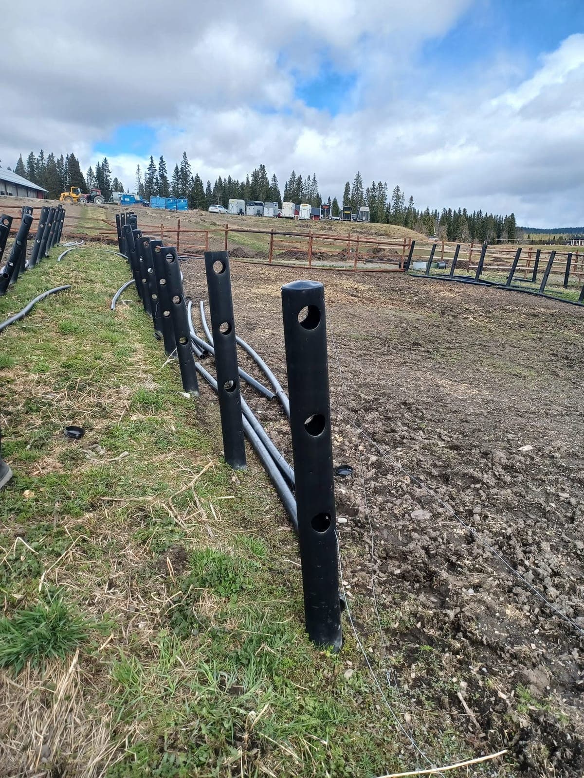 Markarbete på en gård i Jämtland